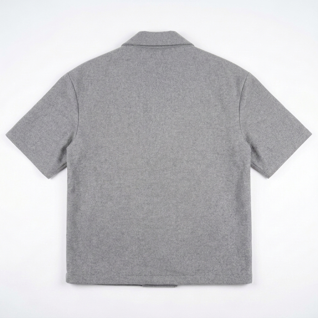 The Anchor Shirt - Grey Peaked Lapel