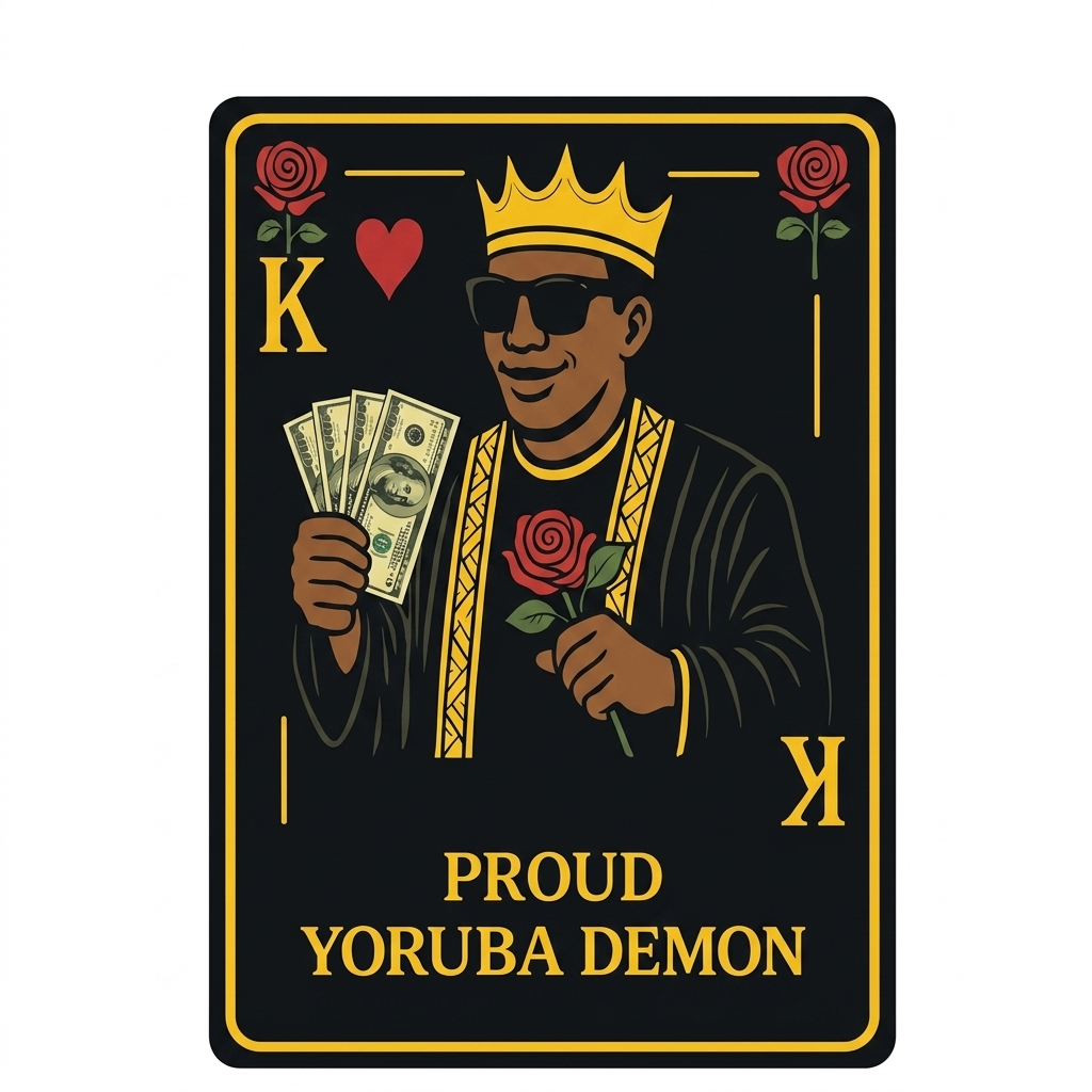 The Yoruba Demon Denim Shirt